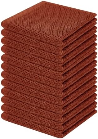 Homaxy 100% Cotton Waffle Weave Kitchen Dish Cloths 12-Pack by Homaxy
