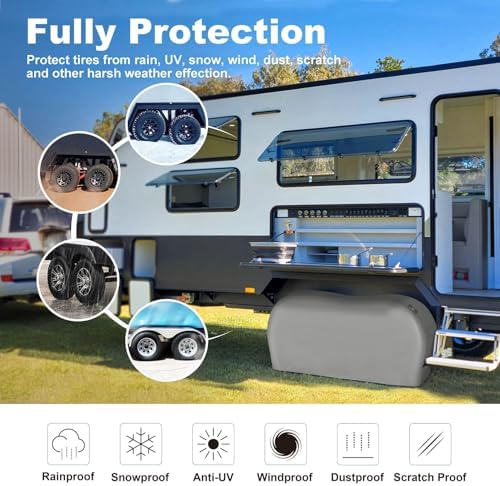 Explore Land Dual Axle Tire Cover Fit Tire Diameters 29-31.75 inch - Image 5