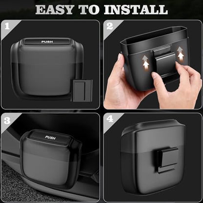1 Pack Car Trash Can with Lid, Built-in Storage Garbage Bag - Image 6