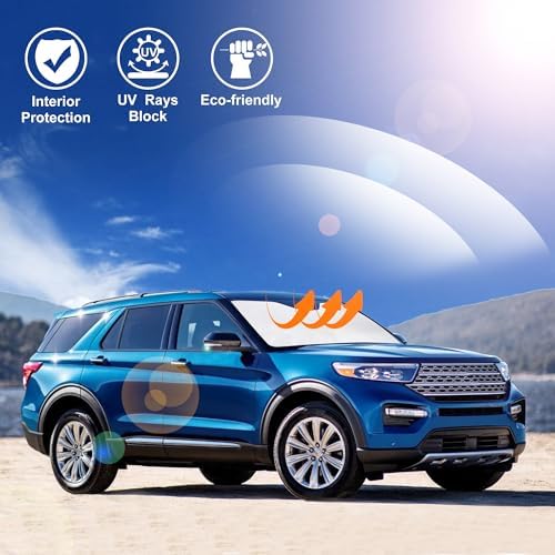 Windshield Sun Shade for 2020-2026 Ford Explorer Accessories - Image 6