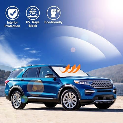 Windshield Sun Shade for 2020-2026 Ford Explorer Accessories - Image 6