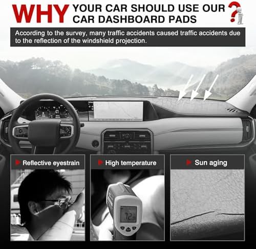 Autorder Dashboard Cover Mat for Nissan Armada 2025 2026 Accessories Dash Cover - Image 2