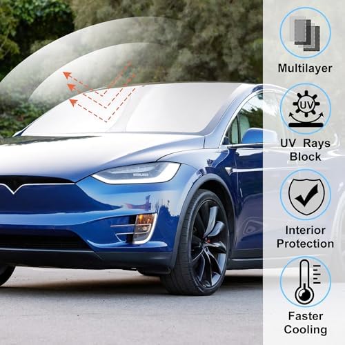 Windshield Sun Shade Sunshade for 2016-2026 TES-la Model X - Image 2