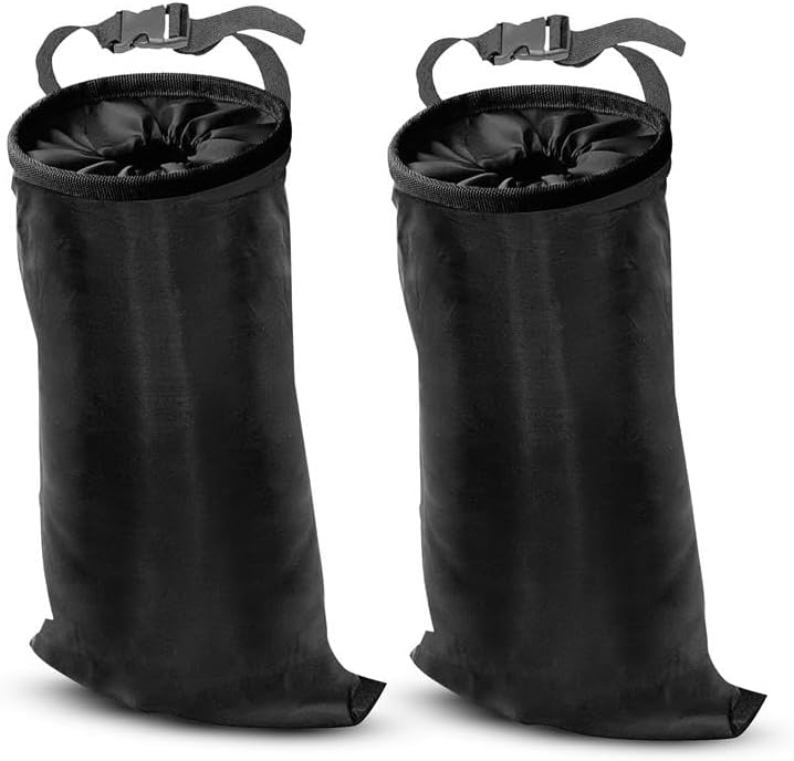 EcoNour 2 Pack Car Trash Bag | Washable Back Seat Hanging Bag by EcoNour