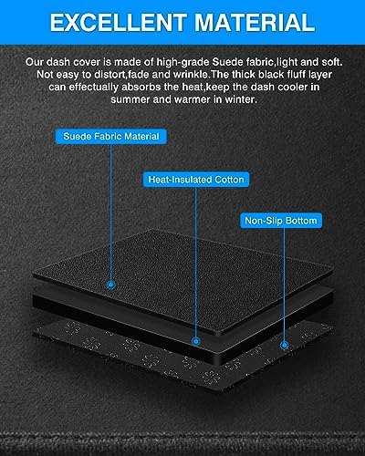 Cartist Dashboard Cover Mat for 2019-2022 2023 2024 2025 Toyota RAV4 - Image 7