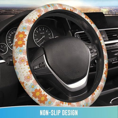 Elastic Steering Wheel Cover, 15 Inch Non-Slip - Image 2