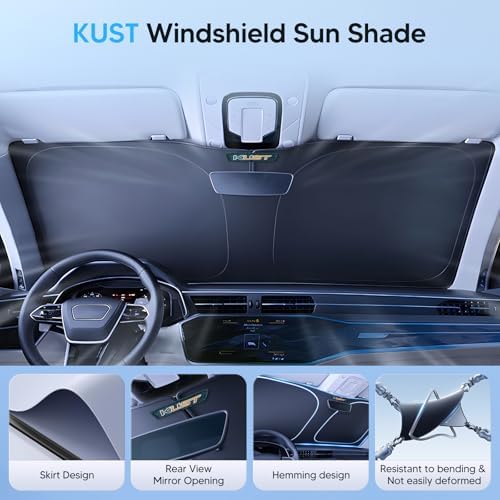 KUST Windshield Sun Shade for 2023-2024 2025 Nissan Ariya EV SUV Accessories - Image 5
