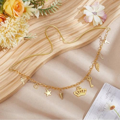 Rearview Mirror Hanging Ornament Gold Car Charm - Image 4