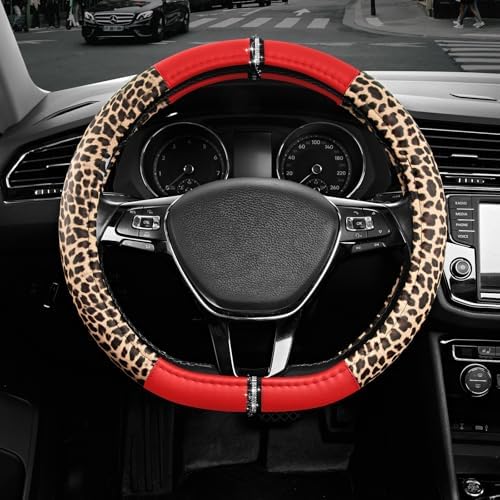 Road Comforts Leopard Steering Wheel Cover by RoadComforts