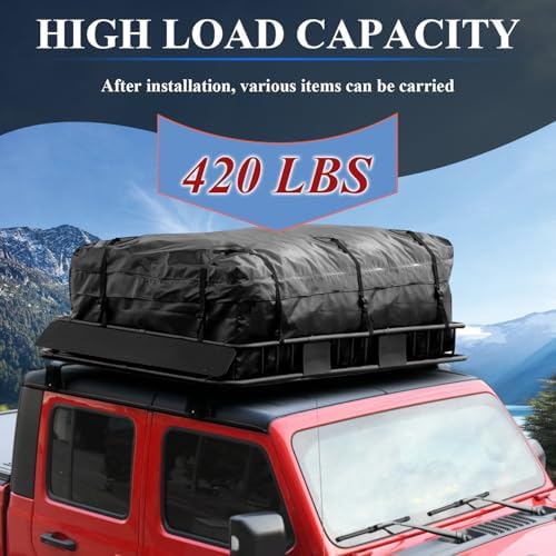 Roof Rack Cross Bars Fits for 2007-2018 Wrangler JK & 2018-2024 Wrangler JL - Image 3