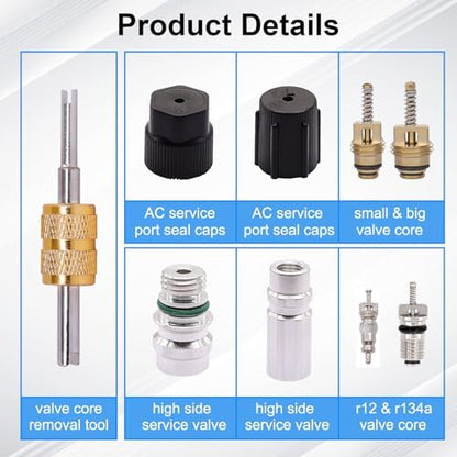 TWTADE 19PCS Air Conditioning Valve Core Kit - Image 4