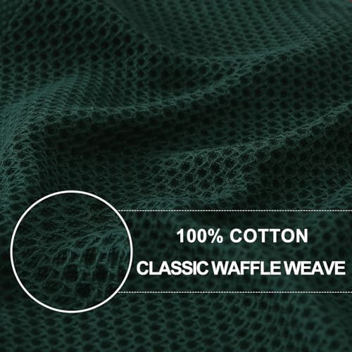Homaxy 100% Cotton Waffle Weave Kitchen Dish Towels 12-Pack - Image 2