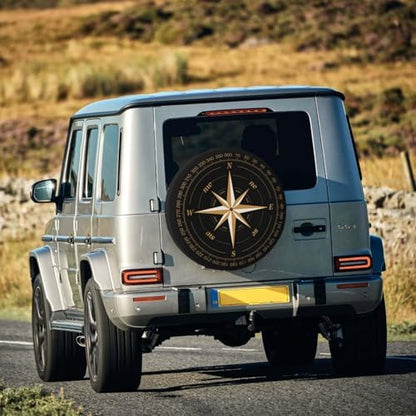 Compass Rose Spare Tire Cover Weatherproof Universal Wheel Protectors Wheel - Image 7