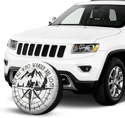 Not All Those Who Wander are Lost Spare Tire Cover Wheel Protectors Waterproof - Image 3
