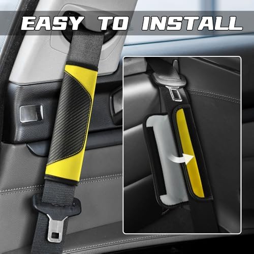 2PCS Car Seat Belt Cover Pads, Seatbelt Shoulder Cushion - Image 4
