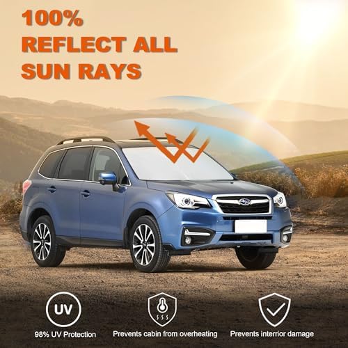 Foldable Front Windshield Sunshade fit - Image 2