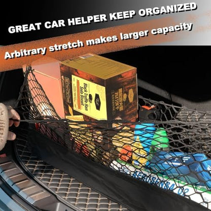 Cargo Net for Toyota Tacoma Pickup Trunk Car Rear Tailgate Touring Netting - Image 2