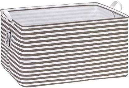 Sea Team XL Rectangle Open-Top Canvas Storage Basket by SeaTeam