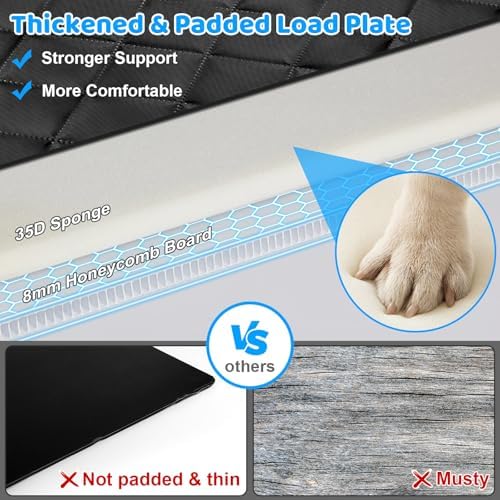 URPOWER Back Seat Extender for Dogs, Large Hard Bottom Dog Car Seat Cover - Image 4