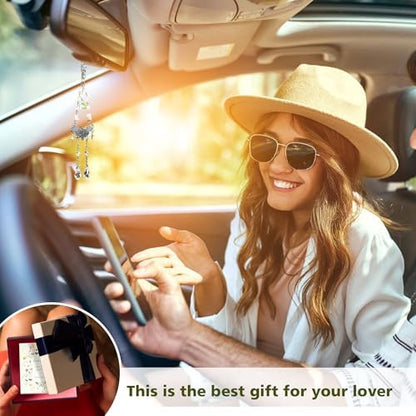 Car Rear View Mirror Accessories Car Hanging Ornament, Butterfly Boho Rearview - Image 4
