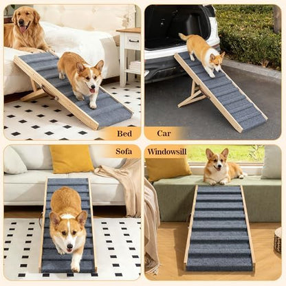 Dog Ramp for Bed, 39.4" Pet Ramp for Small & Large Dogs - Image 6