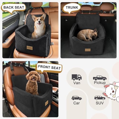 JOEJOY Dog Car Seats for Small Medium Dogs Under 35lbs, Dog Booster Seat - Image 6