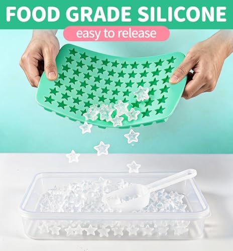 Star Ice Cube Tray Set, Silicone Nugget Ice Molds - Image 3