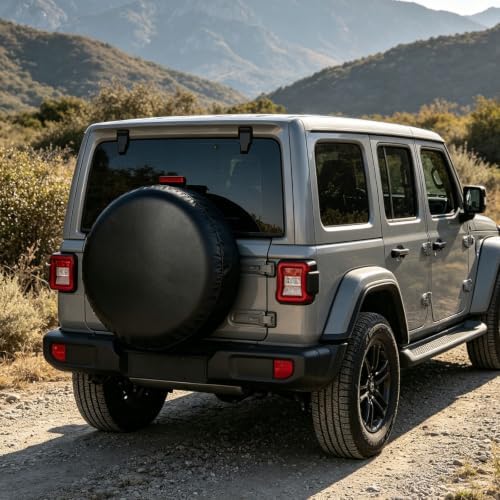 GLOBLELAND 30-32 inch Black Spare Tire Cover - Image 6