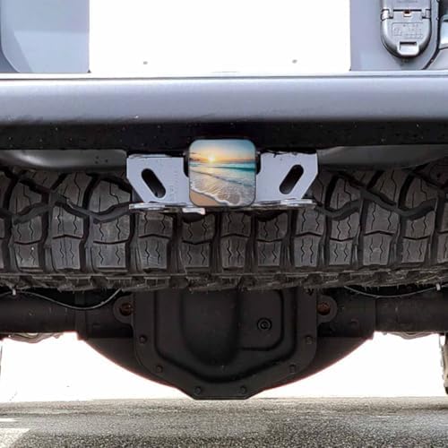 Ocean Sunrise Hitch Covers for Trucks Tropical Ocean Beach Sea Waves Trailer - Image 6