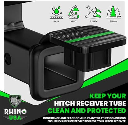 Rhino USA American Flag Trailer Hitch Cover - Image 3