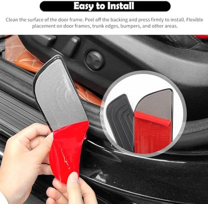 4PCS Car Door Edge Guards with 2.36" Width, Rubber Car Door Sill Protector - Image 6