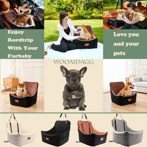 WOOAIDAGG Dog Car Seat for Medium Sized Dog, Pet Travel Car Bed - Image 6