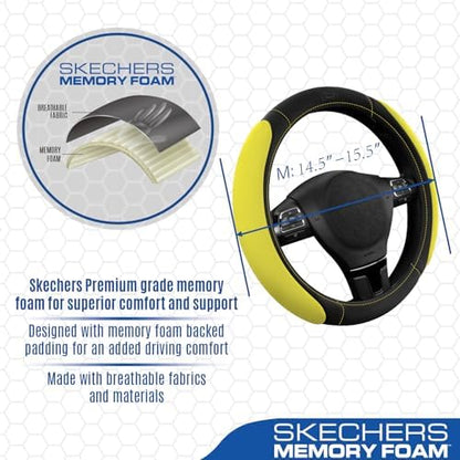 Skechers Steering Wheel Cover, Memory Foam Car Steering Wheel Cover, - Image 3