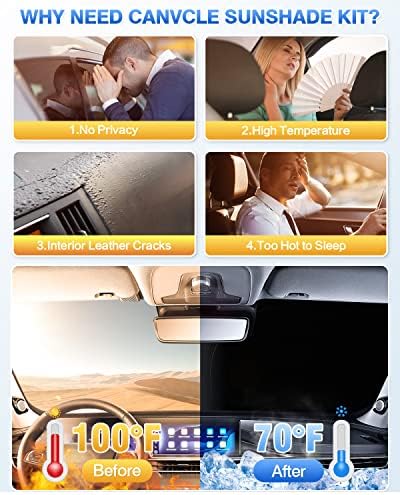 Canvcle Window Shades for 2020-2026 Toyota Corolla Hatchback Accessories - Image 3