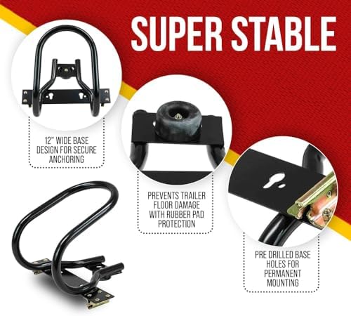 Mytee Products 7" Motorcycle Wheel Chock Steel - Image 4