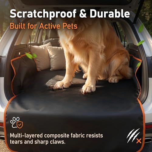 SUV Cargo Liner for Dog, 210T Polyester Waterproof Scratchproof Trunk Protector - Image 6