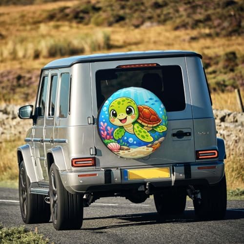 Sea Turtle Spare Tire Cover Weatherproof Wheel Protectors Universal Wheel Covers - Image 7