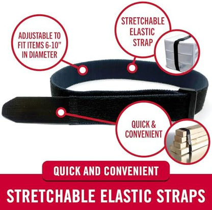 VELCRO Brand Elastic Cinch Straps - Image 2