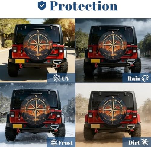 Mountain Compass Spare Tire Cover Wheel Covers Protectors Waterproof Dust-Proof - Image 7