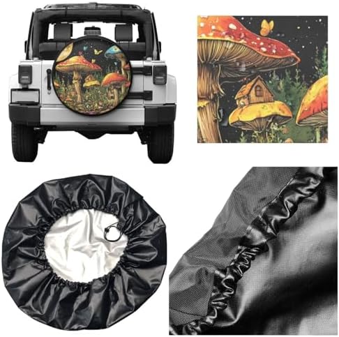 Whimsical Garden Mushroom Spare Tire Cover - Image 3