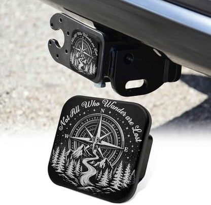 2 Inch Compass Mountains Trailer Hitch Cover Rubber Receiver Tube Plug Cap by Unknown