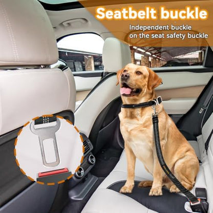 Dog Seat Belt, Durability Retractable Dog Car Harness Adjustable Dog Seat Belt - Image 3