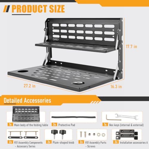 CXRCY Foldable Tailgate Table for Ford Bronco - Image 2