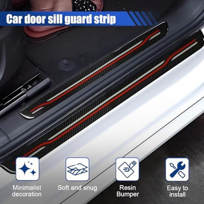 4PCS Car Door Sill Protector, Anti-Scratch Automotive Door Edge Guard Sticker - Image 3