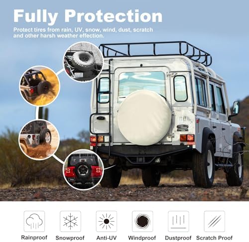 Explore Land Spare Tire Cover Fit Tire Diameters 24-25.75 inch - Image 2