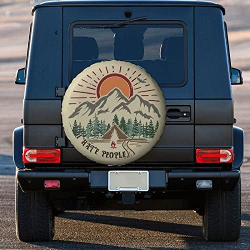 I Hate People Spare Tire Cover Weatherproof Wheel Protectors Universal Fit - Image 2