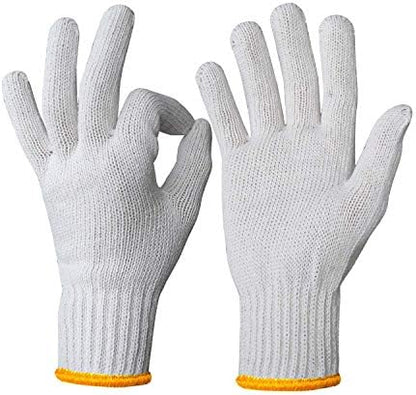 Evridwear Cotton Polyester String Knit Shell Safety Protection Work Gloves - Image 3