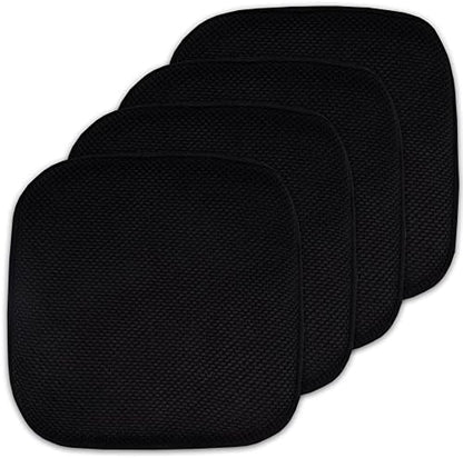 Sweet Home Collection 4 Pack Memory Foam Honeycomb Nonslip Back 16" x16" by SweetHomeCollection