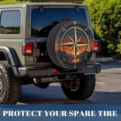 Mountain Compass Spare Tire Cover Wheel Covers Protectors Waterproof Dust-Proof - Image 6
