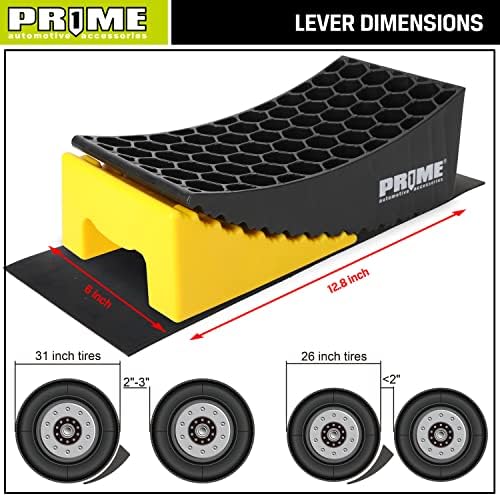 PR1ME RV Leveling Blocks, Heavy Duty Camper Leveler Kit, 2 Pack Curved RV - Image 3